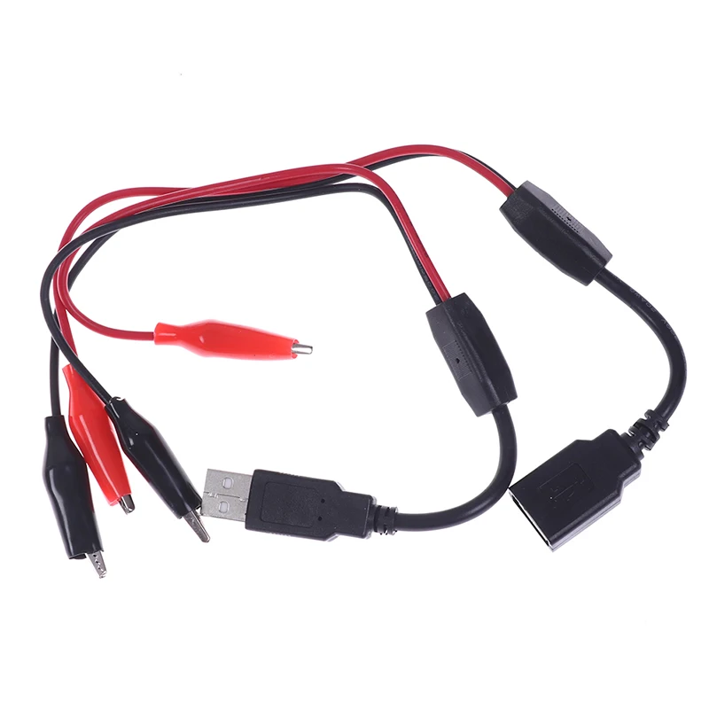 1 шт. USB зажим-крокодил провод к usb-тестер для DC Напряжение Амперметр высокое