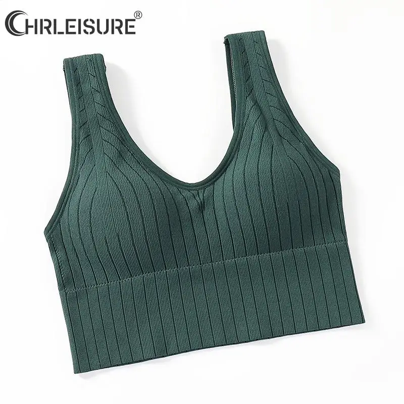 Женский бесшовный спортивный укороченный топ сексуальный бюстгальтер женские