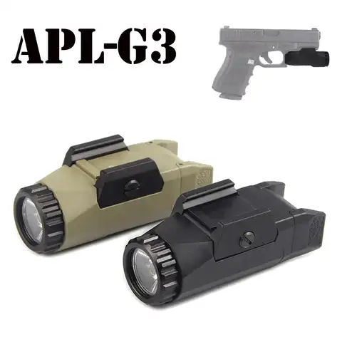 Глок света APL-G3 Gen 2 400 люмен светодиодный тактический фонарь пистолет свет постоянной/Мгновенный/Строб компактный установленный для Glock полн...