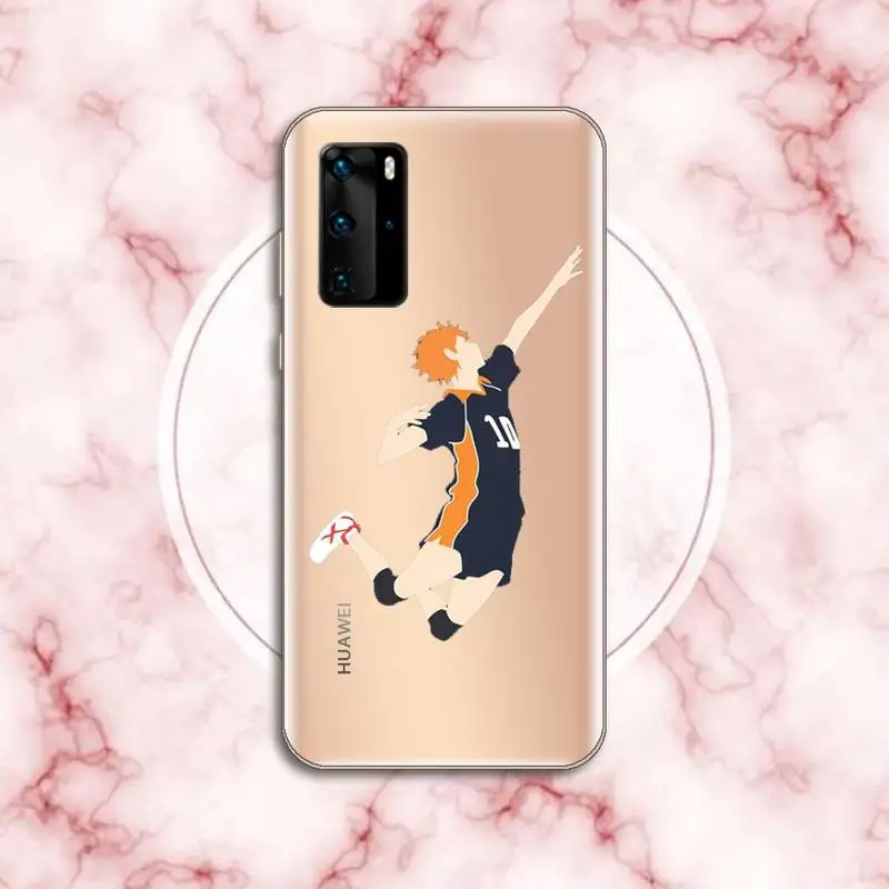 

Haikyuu Phone Case Transparent for Huawei P20 P30 P40 honor 8 10i P smart 2019 Samsung A71 A21S S10 20 plus