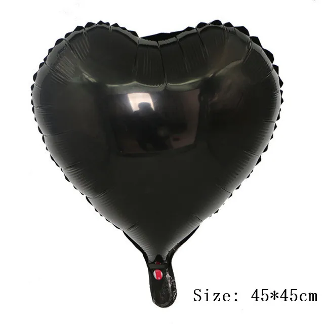 1pc black Золотистый, серебристый, металлический латексный воздушный шар 18 30 40 50 60 70 80 90 лет с номером в честь Дня Рождения вечерние воздушные шары из фольги для взрослых - Цвет: 1pc black