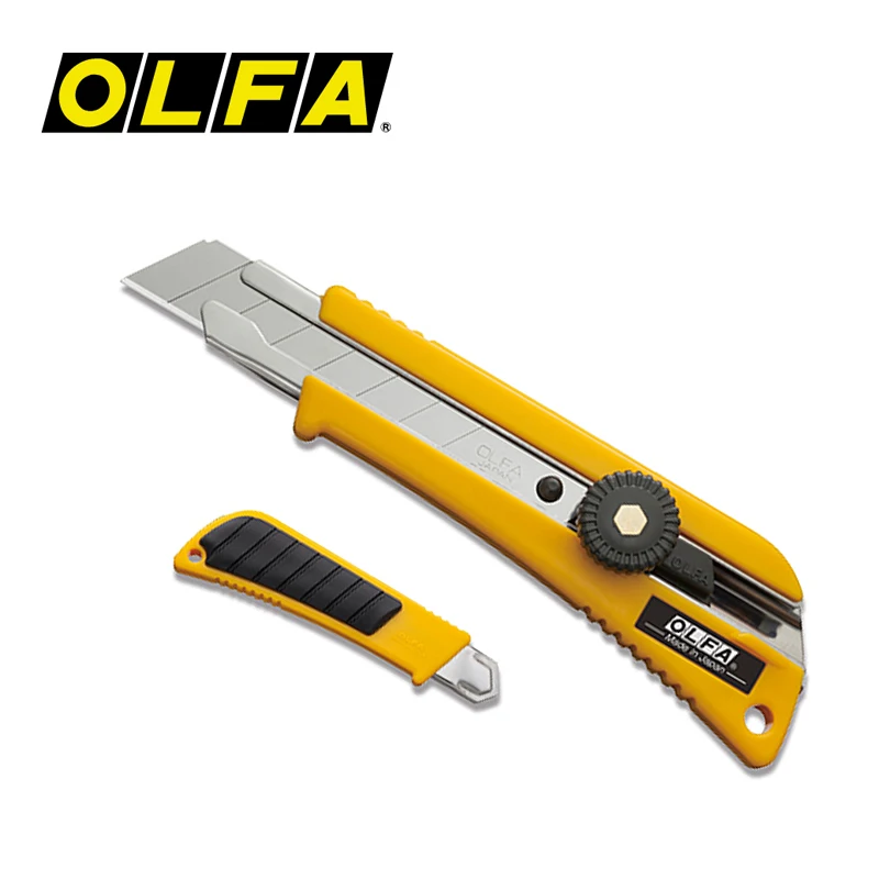 OLFA L-2 Heavy Duty Cutter Rubber Grip 18mm Utility Knife MultiPurpose Knives with Snap-off Blades Wallpaper Craft Cutting Tools