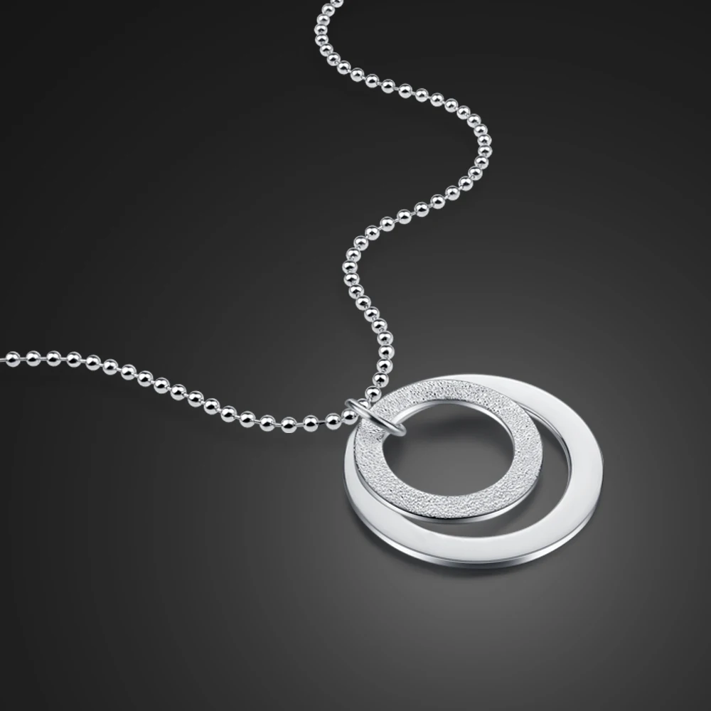 Женское колье чокер из серебра 100% пробы 18 36 дюймов|Ожерелья| |