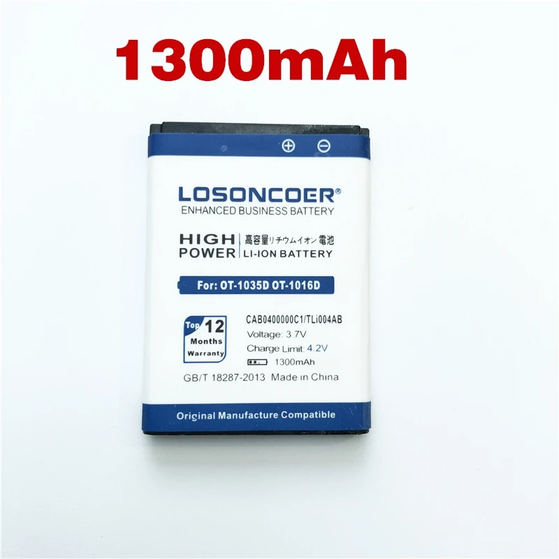 100% Оригинальный LOSONCOER CAB0400000C1 TLi004AB CAB22B0000C1 CAB22D0000C1 для ALCATEL Работает с любым