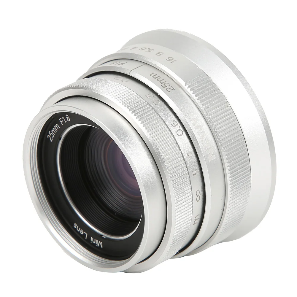NEWYI 25 мм F1.8 Mark II Большая диафрагма фиксированный ручной фокус объектив для Fuji FX Sony