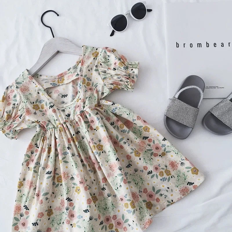 Girl Princess Dress New Summer Kid Girls Floral Sweet Children Party Suits Flower Costume Clothing | Детская одежда и обувь