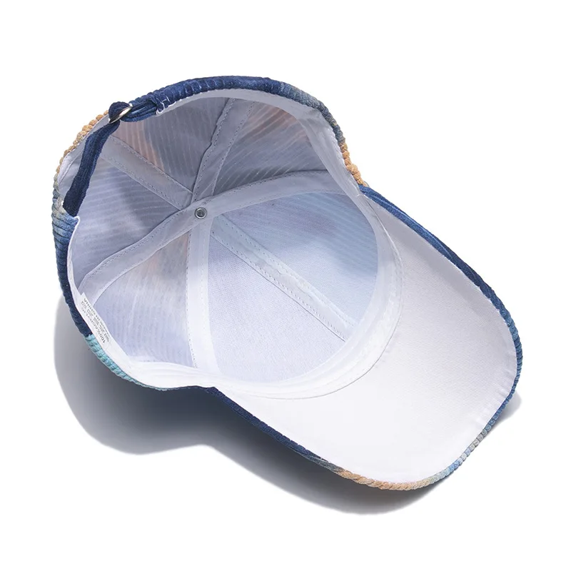 

2021 New Tie-dye Baseball Cap For Women Men Summer Fashion Stripe Adjustable Visors Cap Unisex Casual Snapback Hat Hip Hop Hats