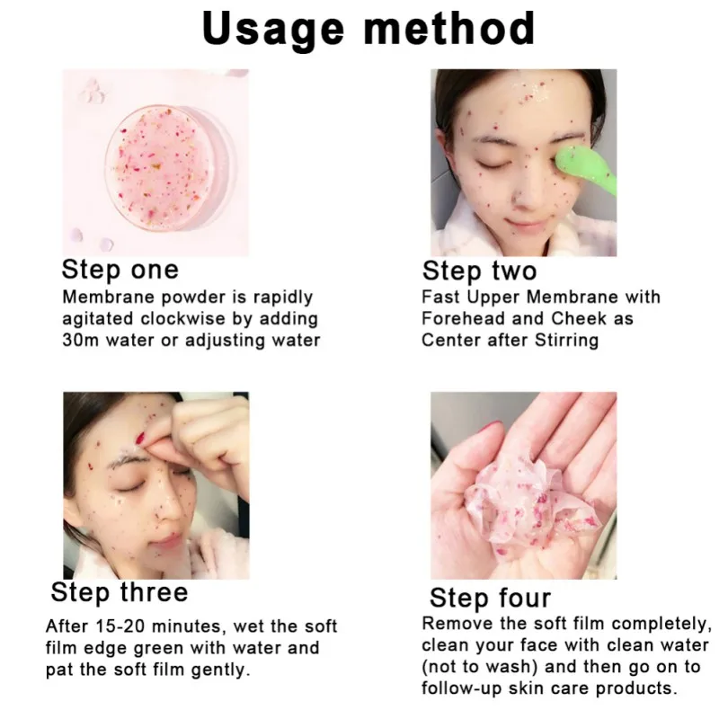 Натуральный органический розовый лепесток мягкий порошок долговечное