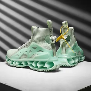 2020 осень высокая эластичность мужские массивные кроссовки модная амортизирующая Беговая обувь дышащая мужская повседневная спортивная прогулочная обувь