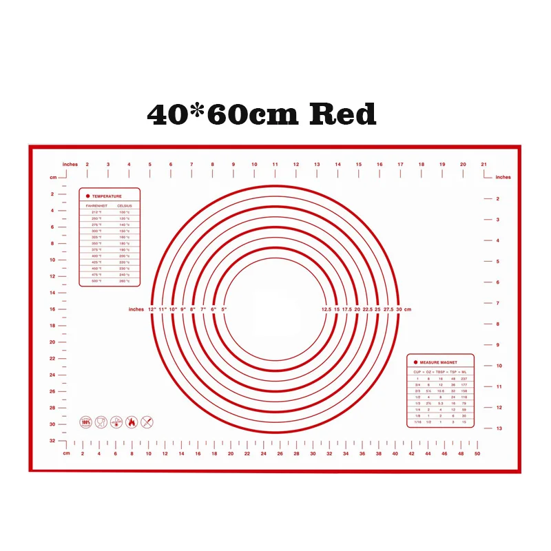 Silicone Mat red Рождественский стиль Скалка Деревянный Тесто Ролик для выпечка бисквитов печенье, выпечка разрисованный борд помадка инструмент для выпечки - Цвет: Silicone Mat red