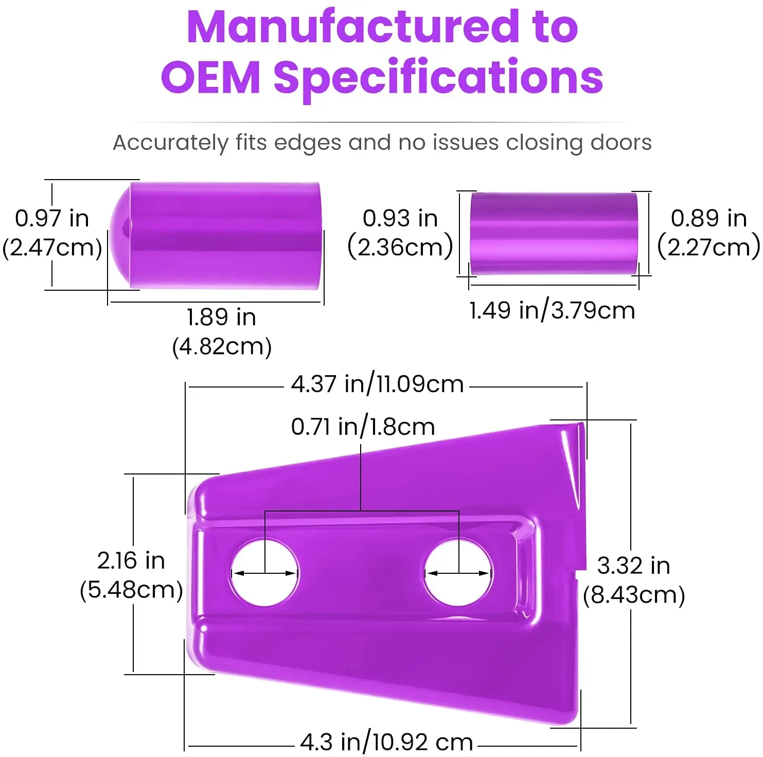 Чанг Цян 8x крышка декоративной петли двери для Jeep Wrangler JK JKU Sport Rubicon Sahara X Unlimited 2007-2018 фиолетовая.