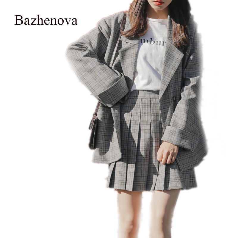 [Bazhenova】 2019 новый комплект с юбкой для девочек шикарный маленький костюм