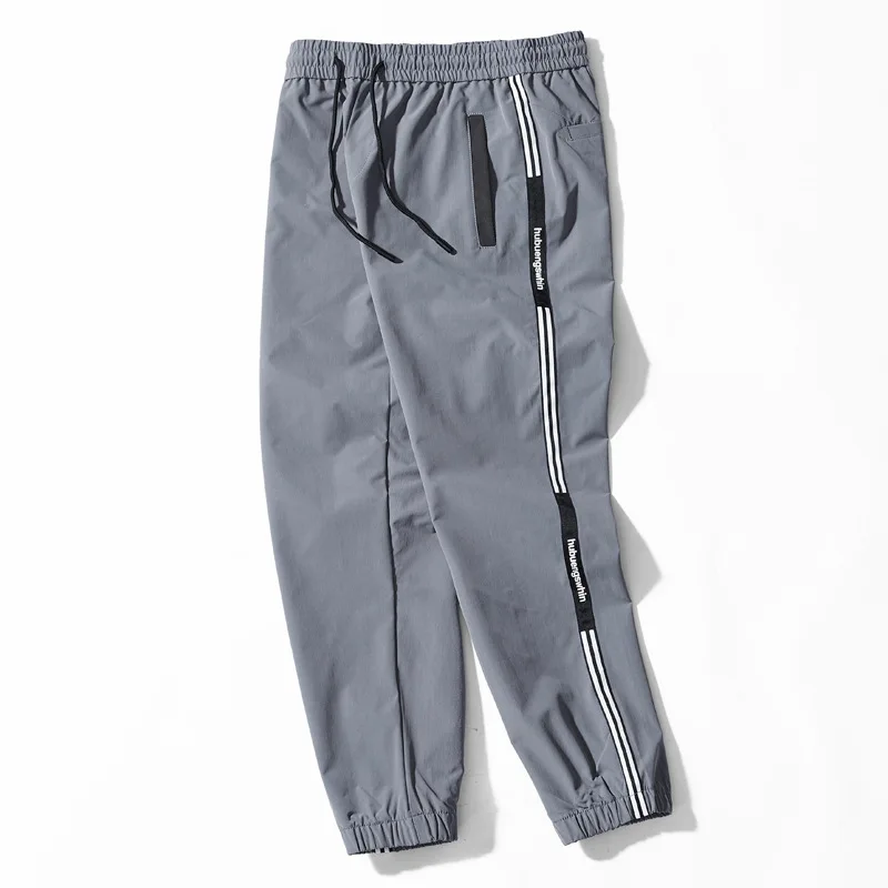 

2019 Harajuku Hip Hop Casual Male Trousers Elastic Streetwear Pants Men Color Block Patchwork Thin Joggers Harem Pants Men