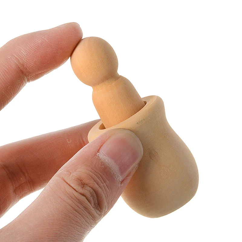 Деревянные колышки 10 шт./компл. Неокрашенная древесина горшки для рукоделия