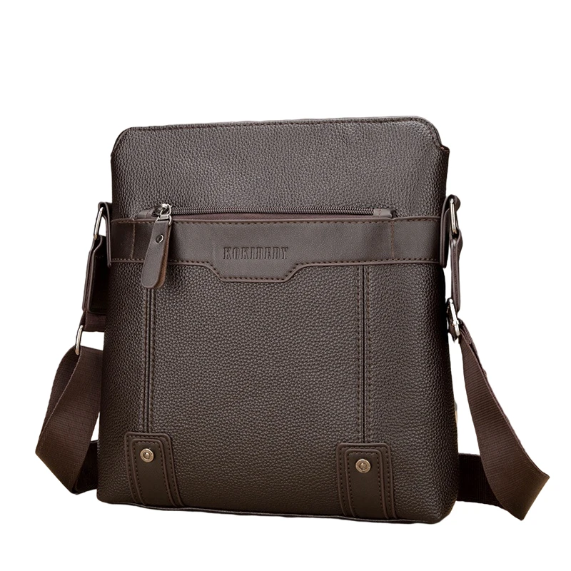 Мужская сумка-мессенджер кожаный рюкзак на ремне деловой брендовый дизайнерский