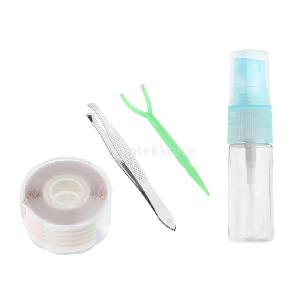 3 Types Double Eyelid Tapes- 220 pairs Adhesive Invisible Fiber Dual Eyelid Stickers- Natural Skin Color Eye Lid Tapes