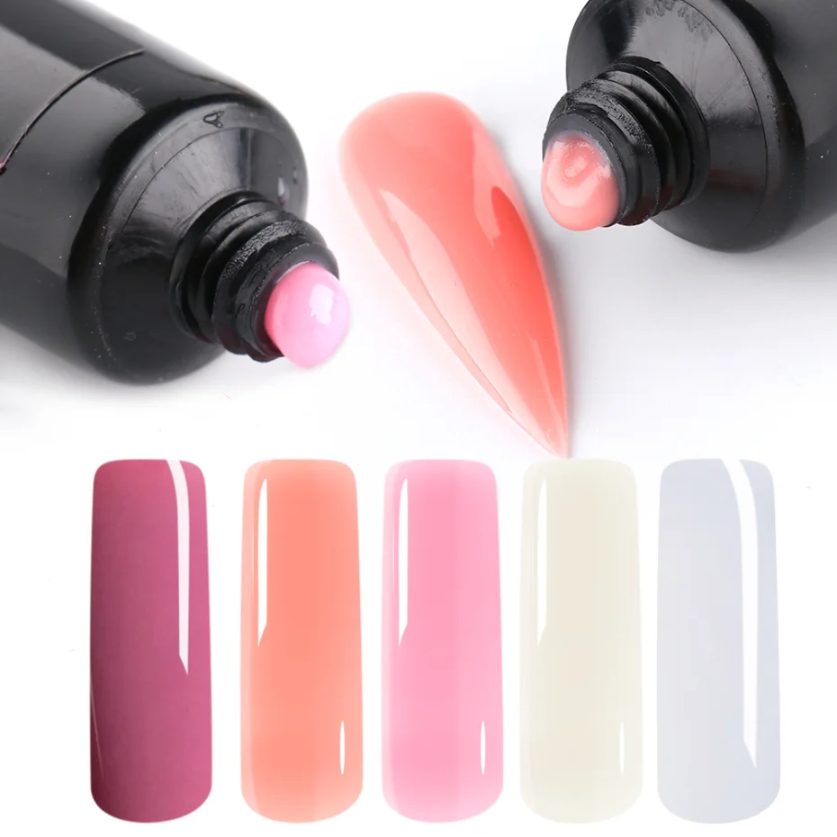 

8/12PCS Poly UV Gel Nail Kit with Drying Lamp Quick Building Gel Polish Forms Tips Finger Extension Manicure Tool Set LA1792