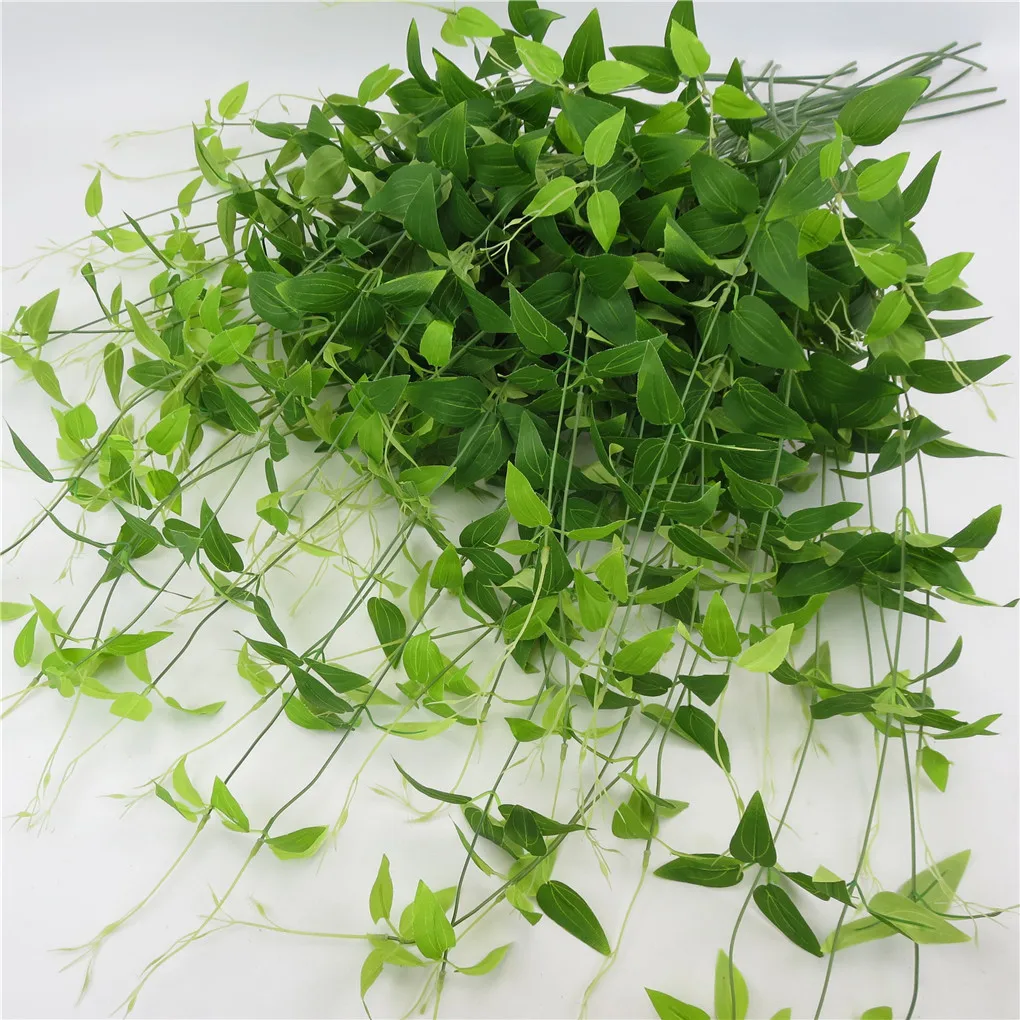 Искусственное подвесное растение пластиковая гирлянда из листьев домашнее