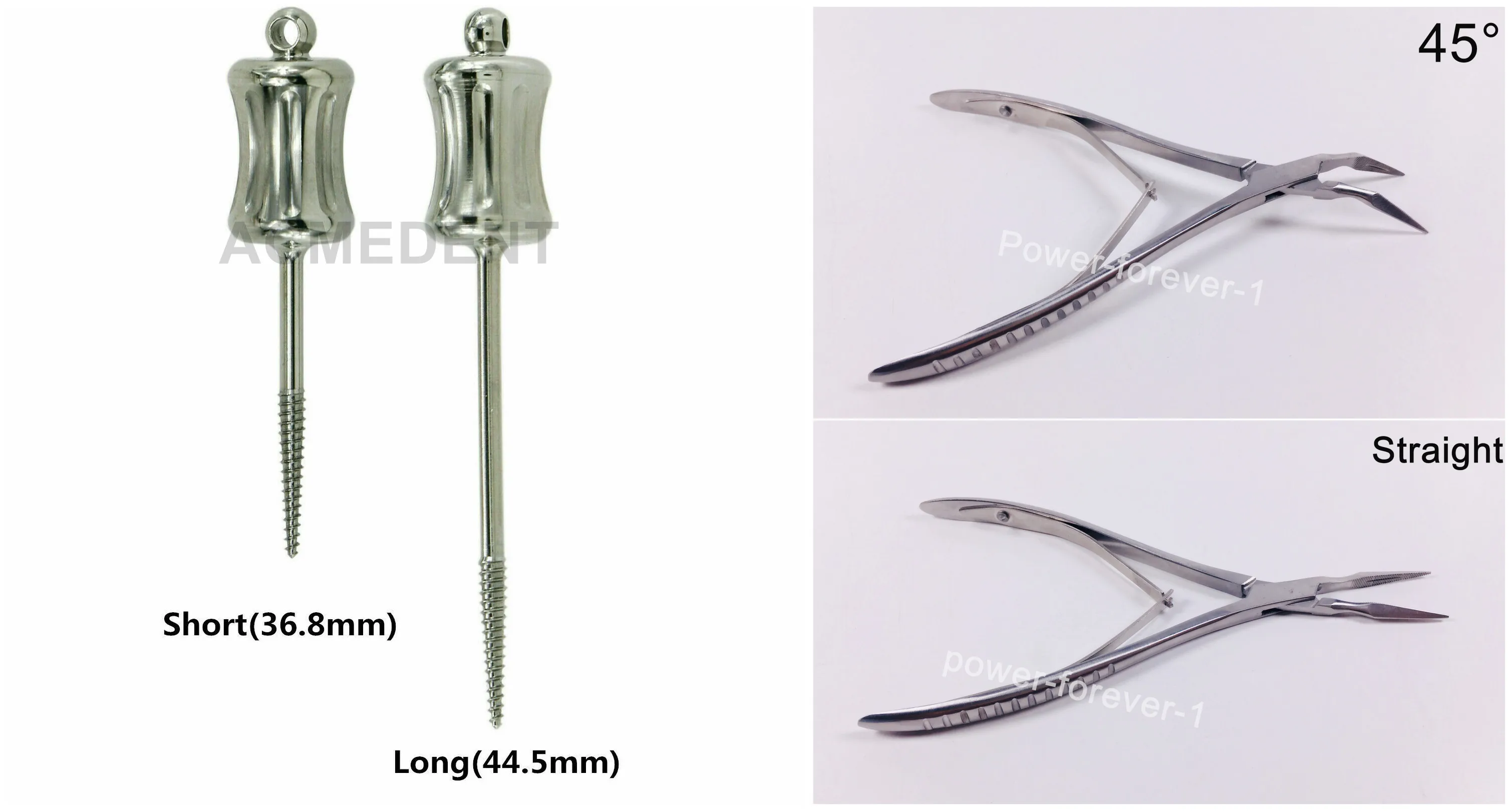 

Dental Manual Tooth Extraction Elevator Root Forceps Residual Fragment Pick Up Plier Forceps LS Straight Curved