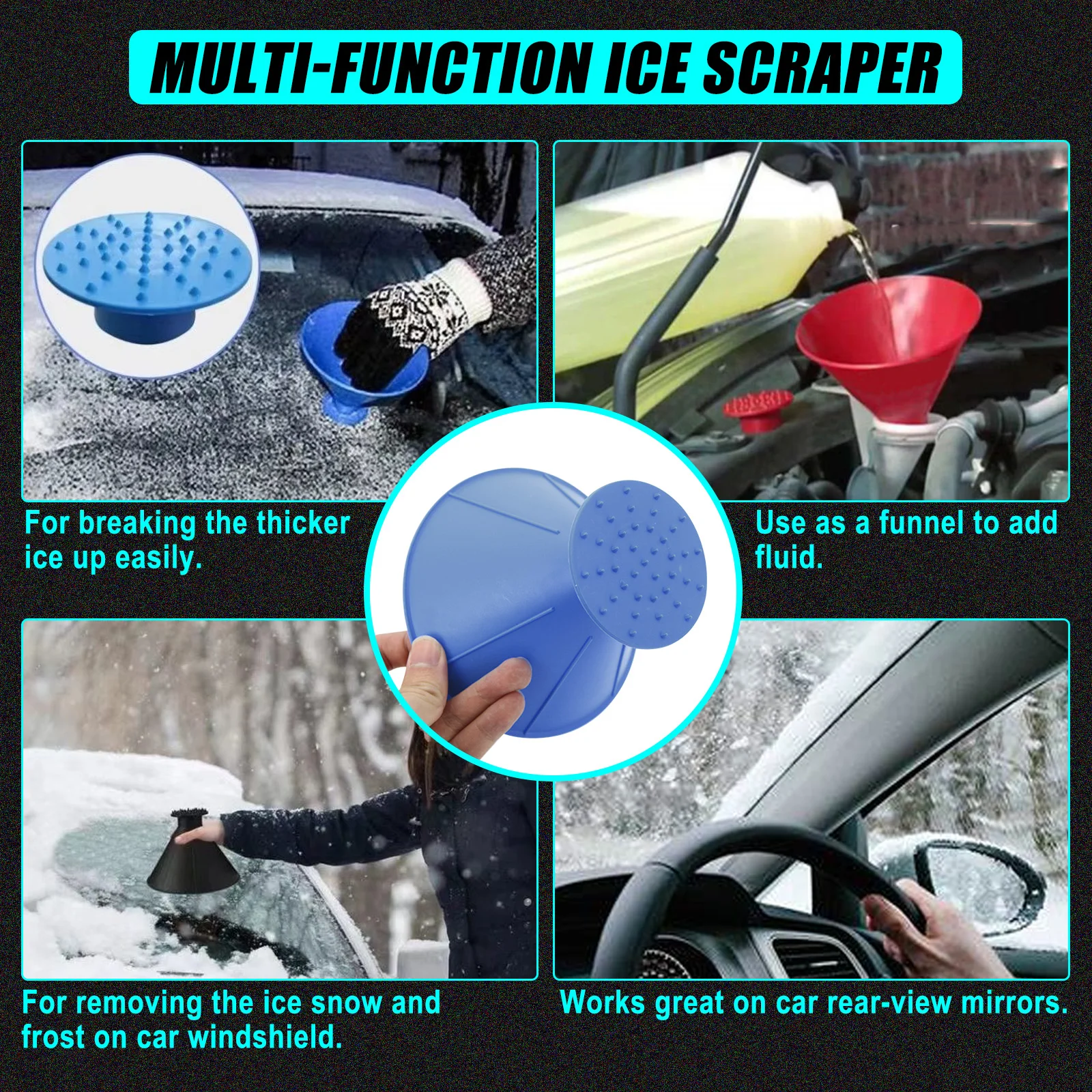 Автомобильный скребок для льда волшебное автомобильное окно лобового стекла