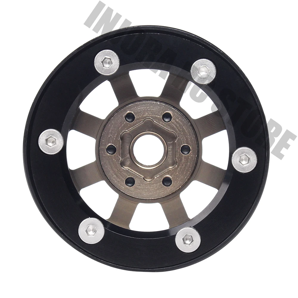 Металлический гусеничный обод колеса 1 9 дюйма RC BEADLOCK для осевого SCX10 90046 AXI03007 D90 1/10