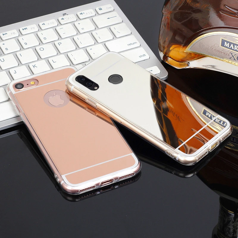 Зеркальный чехол из ТПУ для Huawei Y5 II 2019 2018 2017 Honor 10 9 8 Lite 8X 8A 8C 7X 7A 6X 6A 9i V9 V10 Play Nova 3 3i