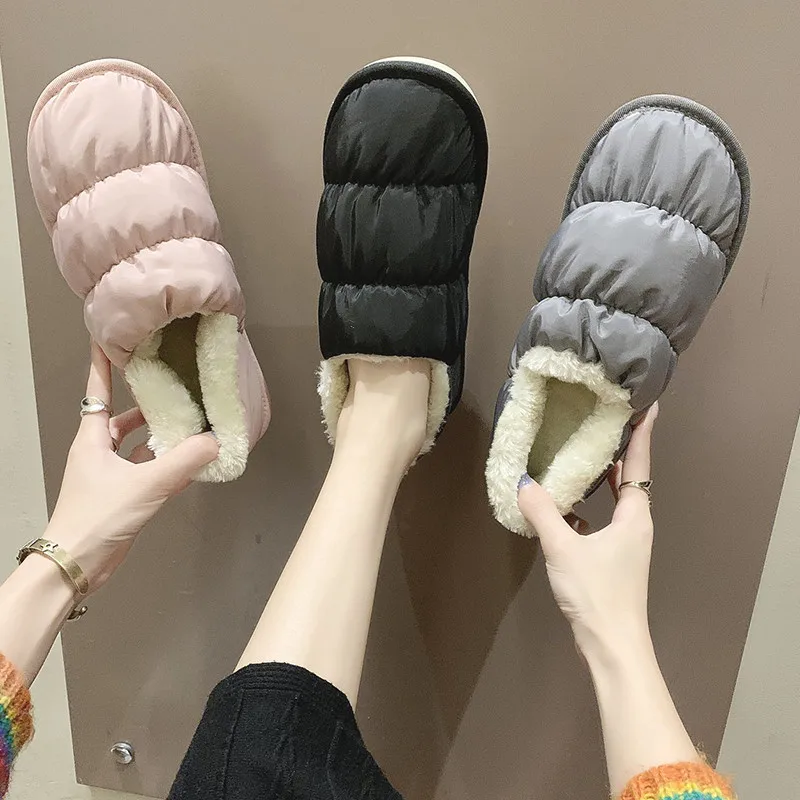 

Winter Shoes Women Autumn Women's Loafers Fur Casual Female Sneakers All-Match Round Toe Slip-on Fall New 2020