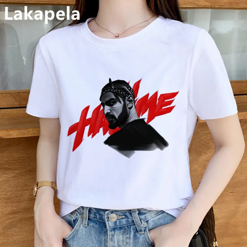 

Cartoon MiyaGi Andy Panda Print T Shirt Top Women Summer Fashion Harajuku Tshirt Tops Base O-neck White Tee short slever T-Shirt