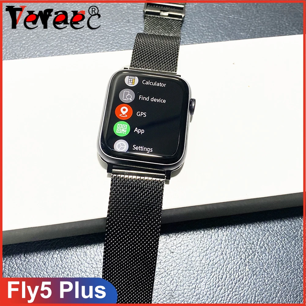 

Vwar FLY5 Plus 44mm Smart Watch Series 6 1:1 Full Screen Wireless Charger GPS Siri Smartwatch Bluetooth Call for IOS Android