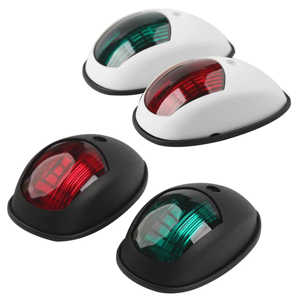 

2pcs Waterproof Boat Navigation Light Green And Red Marine LED Starboard And Port Side Light For Boat Yacht Skeeter Boat Skiff