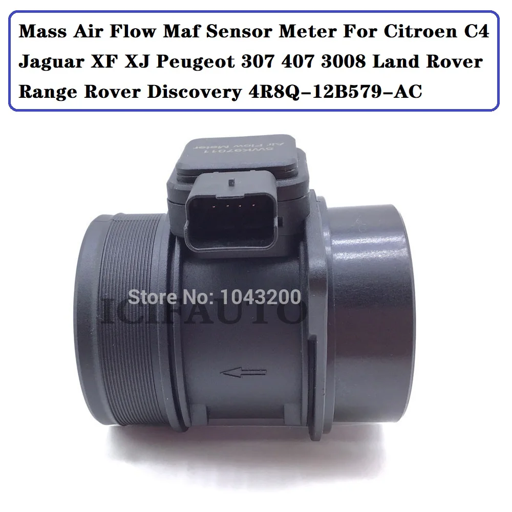 Новый массовый расходомер воздуха 5WK97011Z Датчик Maf 4R8Q 12B579 AC для Land Rover Jaguar C2C12919 PHF500090