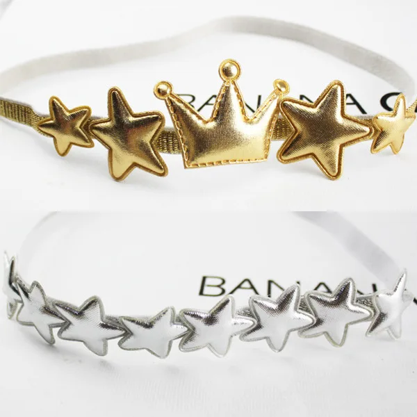 1 шт. Новое поступление блестящая корона звездочки эластичная повязка для волос