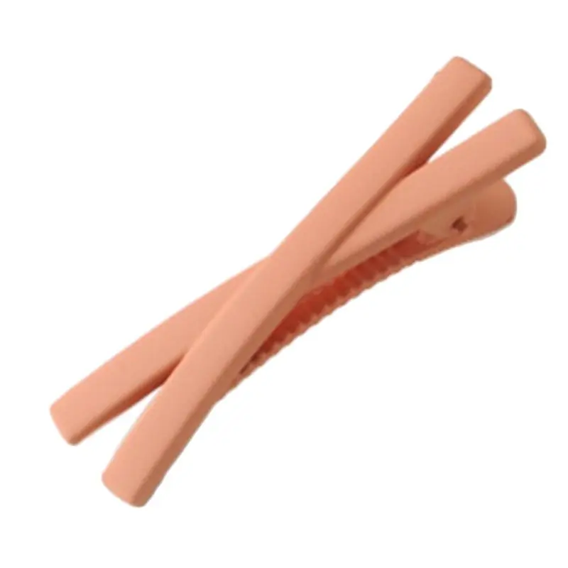 Корейская женская заколка для волос карамельного цвета матовая акриловая