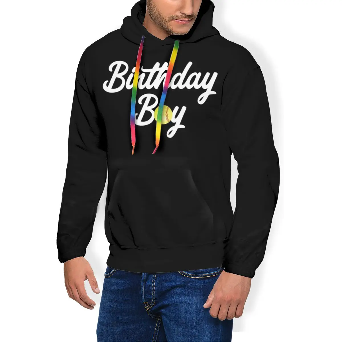 Софтбол Толстовка день рождения Мальчик Бейсбол подарок Тема Вечеринка СОФТБОЛ