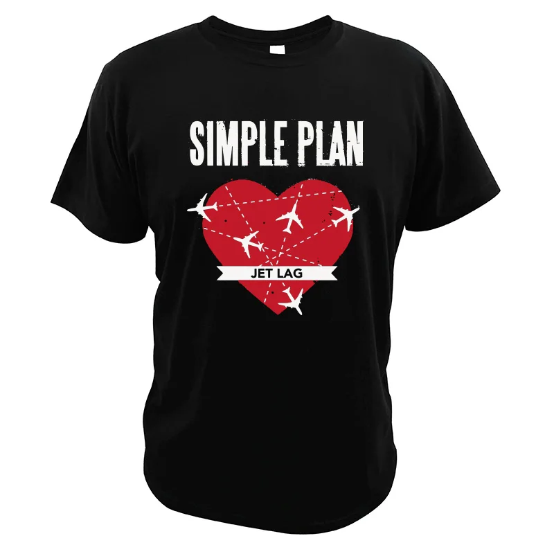 

Simple Plan Jet Lag T Shirt Canadian Rock Band T Shirt Short Sleeved EU Size 101% Cotton Soft Cool Camisetas