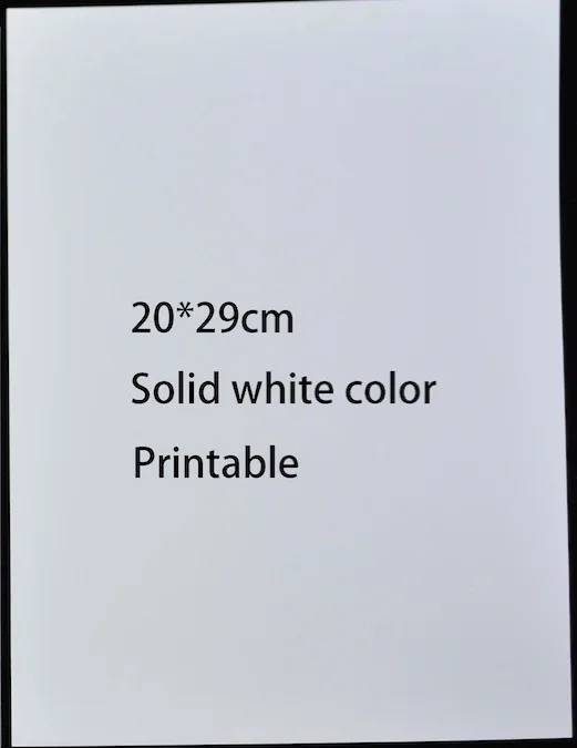 A410sheet Printable 10 листов усадки Dinks креативный пакет матовый Ёрш прозрачный/сплошной белый цвет термоусадочная пленка - Цвет: A410sheet Printable