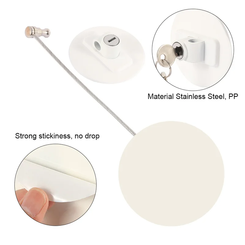 Блокиратор для дверей шкафов с замком и ключом|Замки шкафов| |