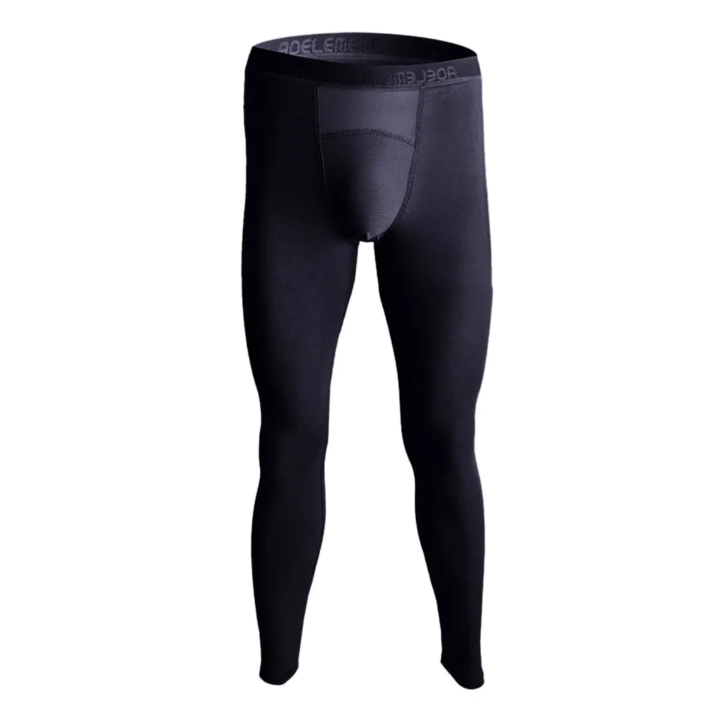 Compression Leggings Men Elastic Gym Fitness Pants Stretch Breathe Thermal Separation Slim Jogging Sport Gh4 | Мужская одежда