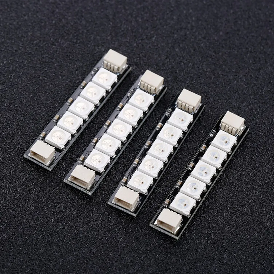 

iFlight Programmable RGB 5 LED Lights w LED Strip Smart Controller Board Module 2-6S LED Strip Smart Controller for FPV Drone