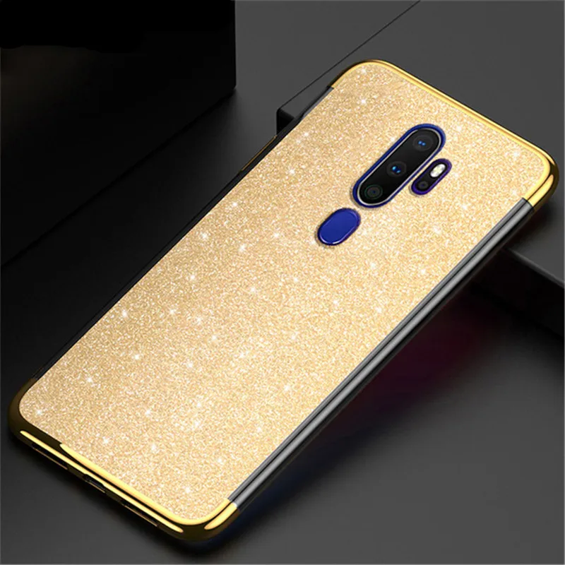 Диаманта Bling Блеск задняя крышка чехол для Oppo A9 A5 A31 A8 A91 A83 A73 A79 2020 AX7 A5S A53 A52 A72 A92