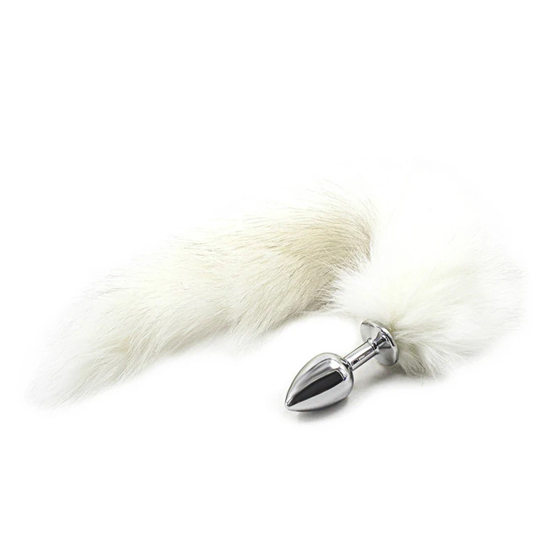 Металл + перо анальные игрушки Косплей Фетиш Фэнтези Анальная пробка влагалище