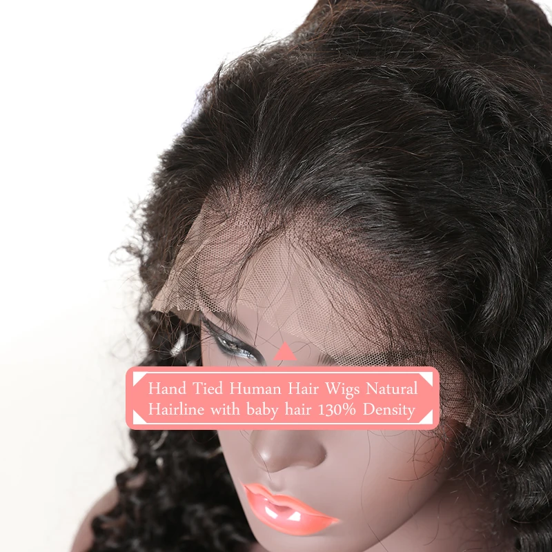 Бразильский парик с глубоким волнистым кружевом 13x6 предварительно сорвал