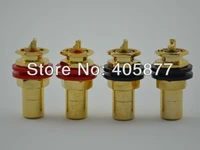 4pieces gold plated rca socket female connector