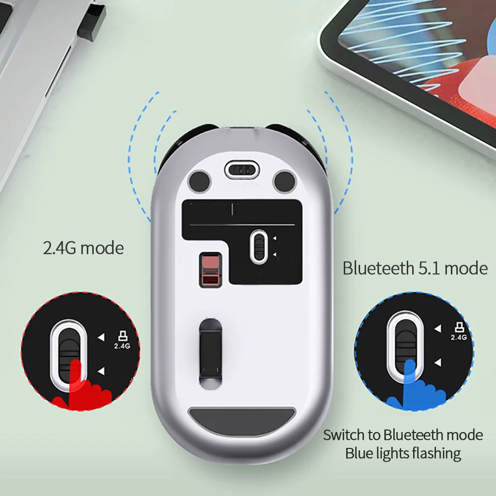 

Wireless Mouse Ergonomic Mouse Wireless Mouse Computer Mouse 2.4GHz USB Adapter Home Office Desktop Computer Mice Laptop