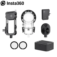 insta360 one x2 accessory dive case lens guards mic adapter fast battery charge hub bullet time cord utility frame