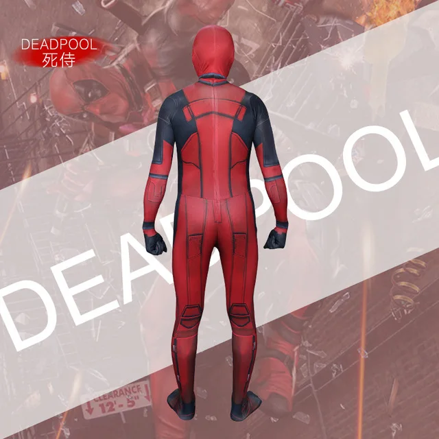 2019 костюм дедпула взрослый человек спандекс лайкра зентай боди для