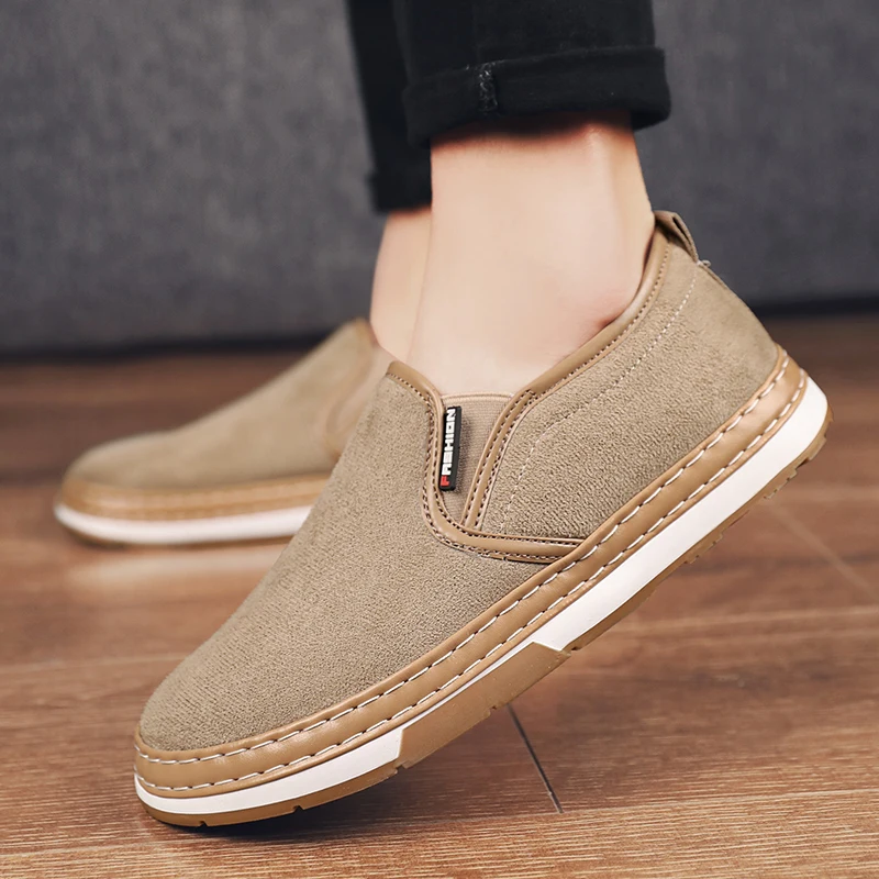 

CYYTL Men Winter Fur Warm Lazy Shoes Slip On Flats Espadrilles Thick Bottom Casual Walking Loafers Zapatos De Mujer Mocasines