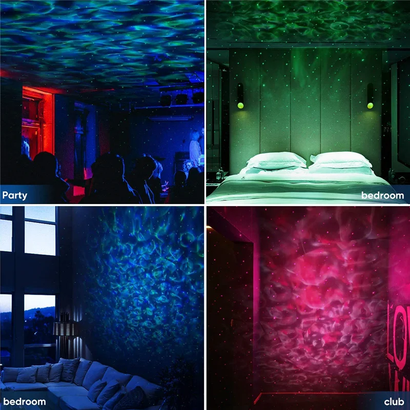 

Colorful Starry Projector Light Sky Galaxy Bluetooth Voice Control Music Player LED Galaxy Night Light Romantic Projection Lamp