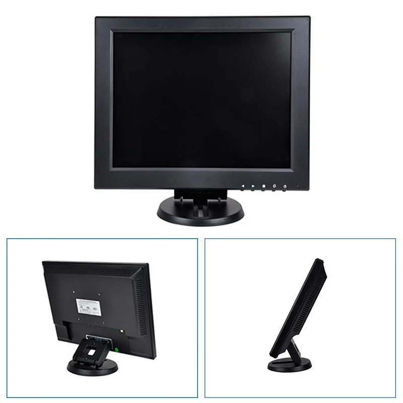 12-дюймовый Промышленный Портативный настольный монитор ZHIXIANDA 4:3 BNC HDMI AV VGA