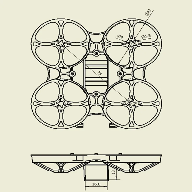 

Happymodel Mobula7 Part Upgrade 75mm V3 Brushless Tiny Whoop Frame Kit for RC FPV Racing Drone RC Models DIY Accessories